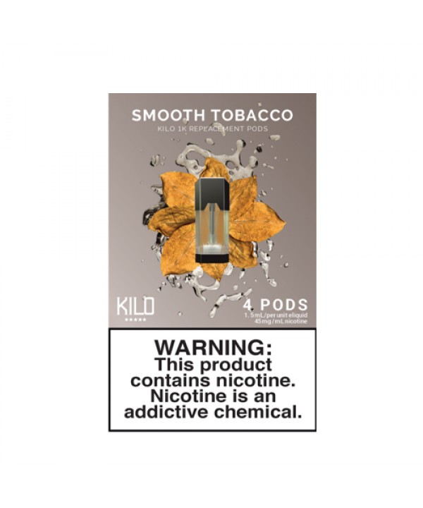 Smooth Tobacco - Pack of 4 Pods by Kilo 1K